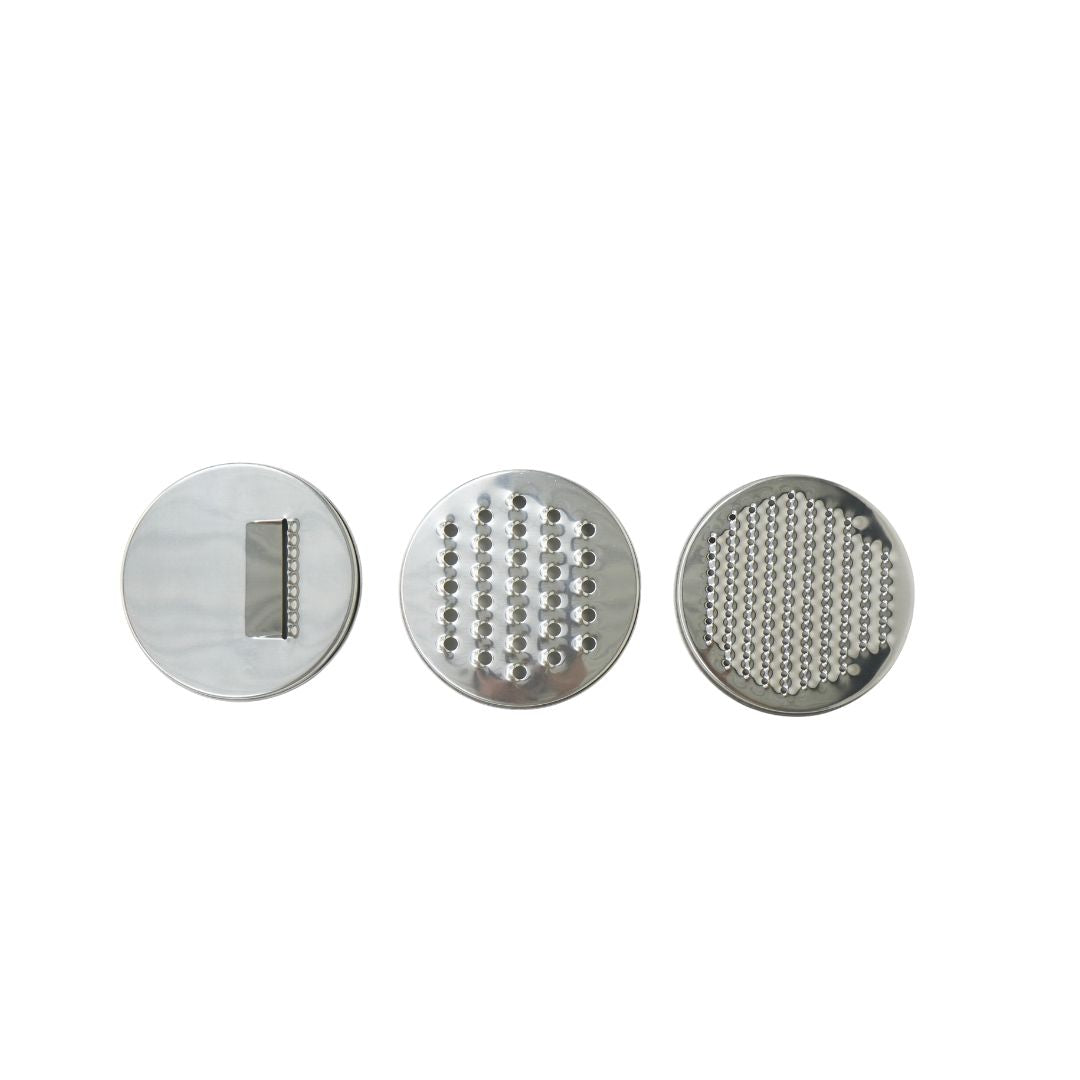 Yajad Set de Bowl de Mezcla Multifuncional Acero Inoxidable 26cm | Con Tapa y 3 Ralladores Intercambiables | Cuenco Antideslizante, Fácil de Limpiar, para Ensaladas y Pasta en la Cocina.