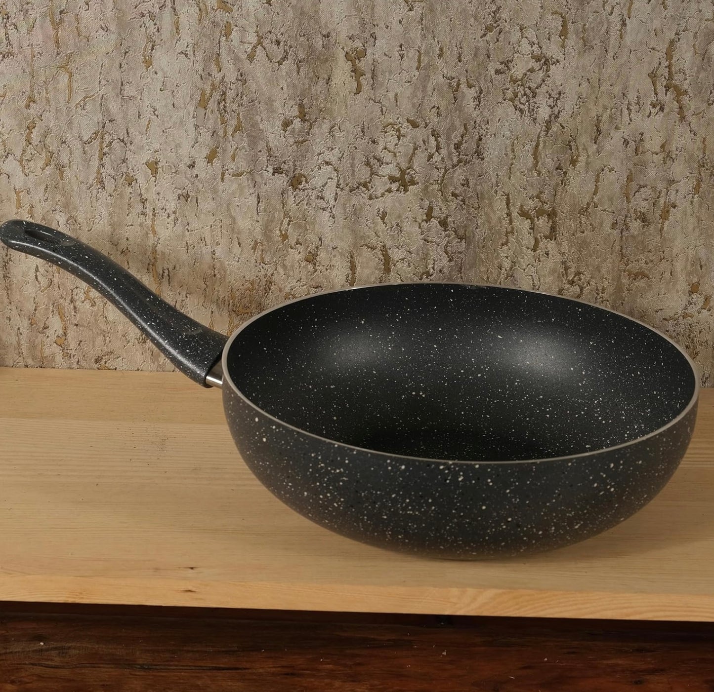 Juego de Sartenes de Mármol Antiadherentes Yajad Hogar Incluye Sárten 24 cms + Sárten de 30 cms + Wok de 30 cms