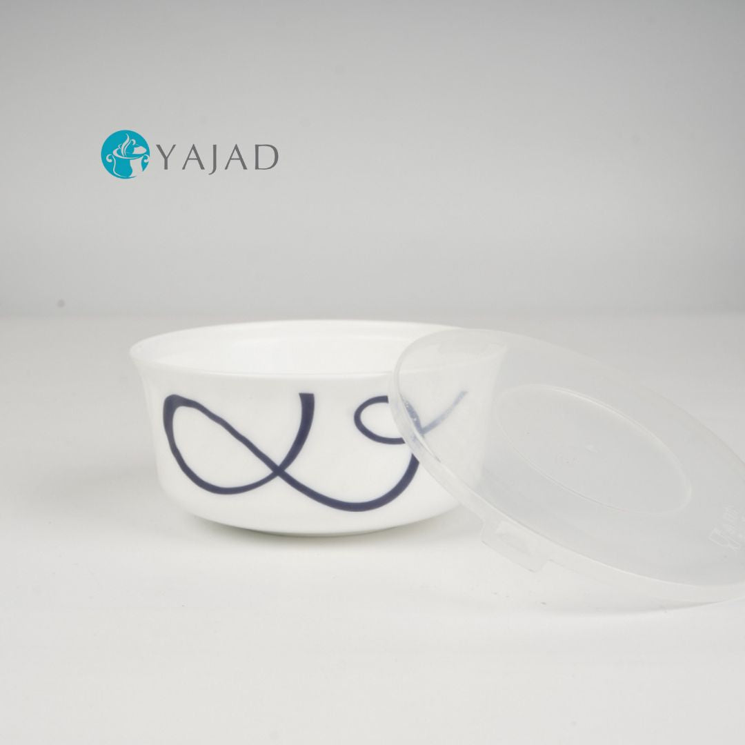 Set de Contenedores Herméticos de vidrio opal con Tapas de Alta Calidad, Capacidades Variadas para Almacenamiento de Alimentos (6 piezas)