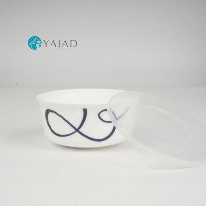 Set de Contenedores Herméticos de vidrio opal con Tapas de Alta Calidad, Capacidades Variadas para Almacenamiento de Alimentos (6 piezas)