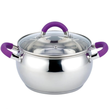 Batería de Cocina 12 piezas Acero Inoxidable Morada