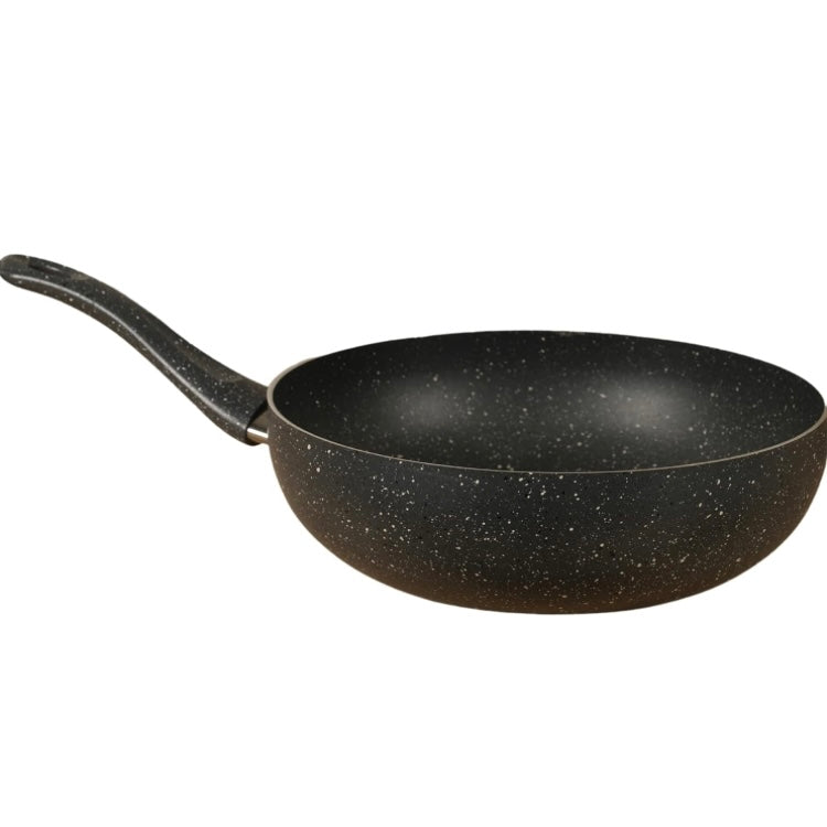 Wok Sartén Profundo Yajad Aluminio Antiadherente 30 cm Color Negro