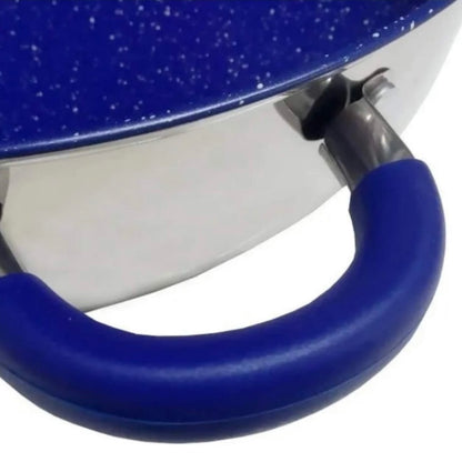 Set de Cacerolas 3 Arroceras (24 Cm 28 Cm 30 Cm) Acero Inoxidable Con antiadherente de Mármol Azul