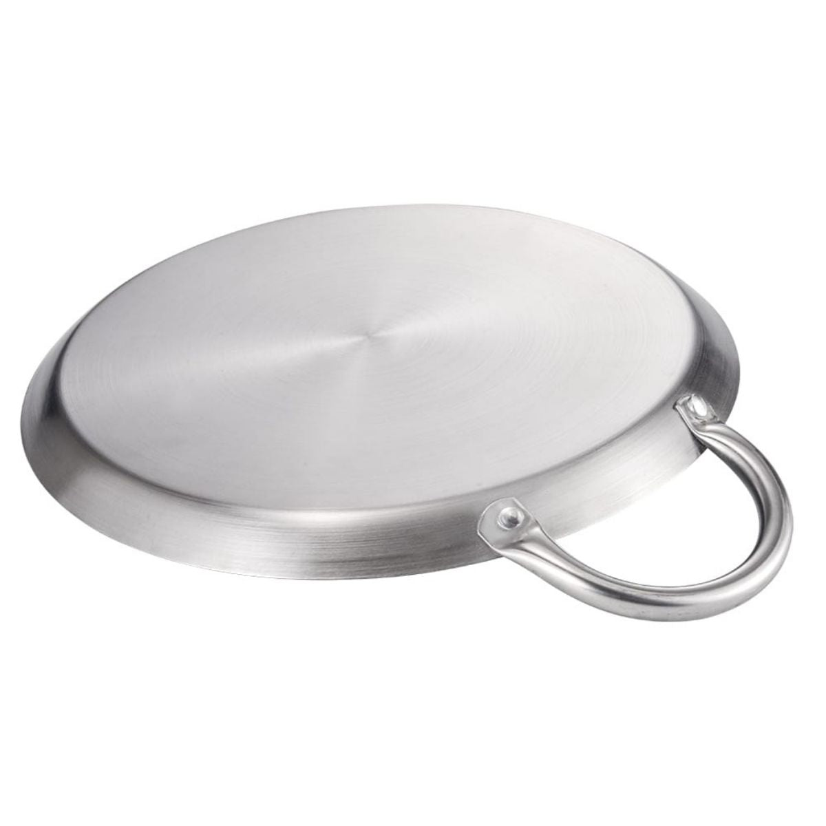 Portable Comal Comal Antiadherente Redondo 100% Acero Inoxidable – Yajad Hogar
