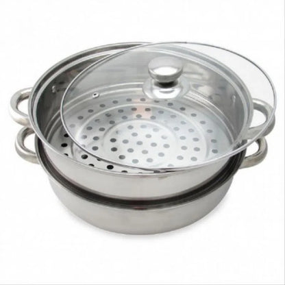 Combo Family de Cocina 3 en 1: Vaporera, Comal Antiadherente y Arrocera de Aluminio