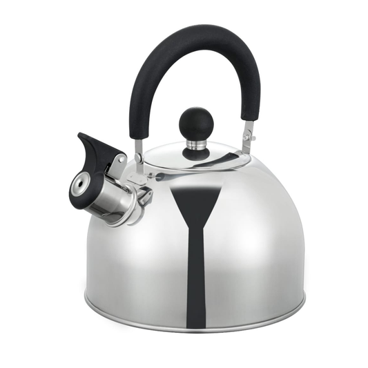 Tetera Silbadora de Acero Inoxidable 2 Litros Yajad Hogar | Hervidor para Té, Café y Leche con Silbato Automático y Mango Ergonómico