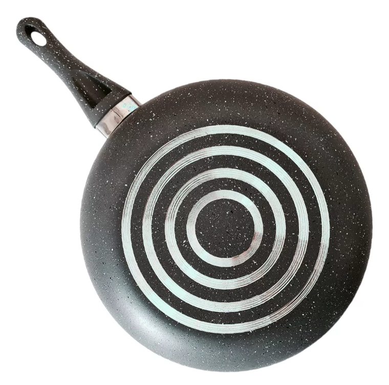 Wok Sartén Profundo Yajad Aluminio Antiadherente 30 cm Color Negro